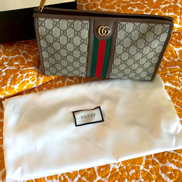 AUTHENTIC Gucci Ophidia GG toiletry case/clutch. - Picture 1 of 8